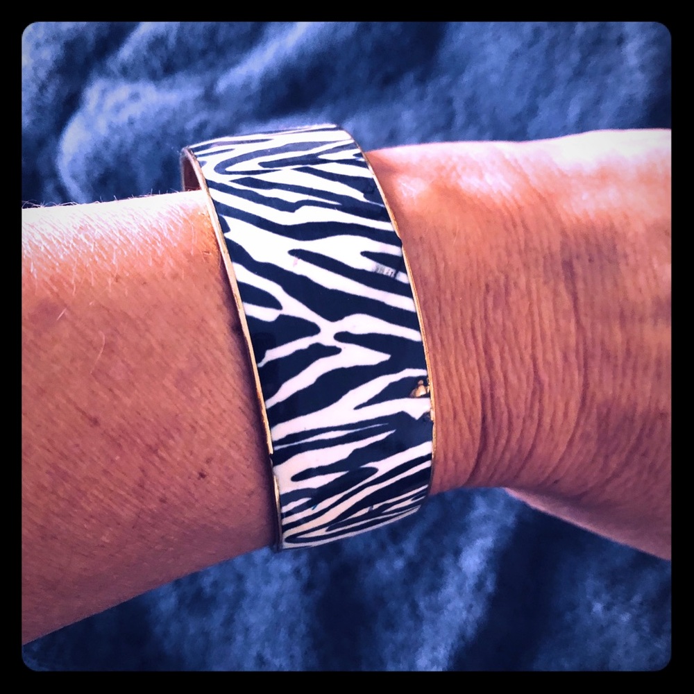 J crew zebra pattern bangle